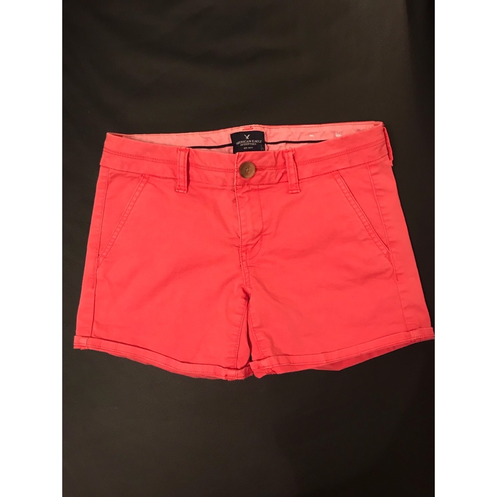 AE | Coral Midi Rollup Shorts ☀️